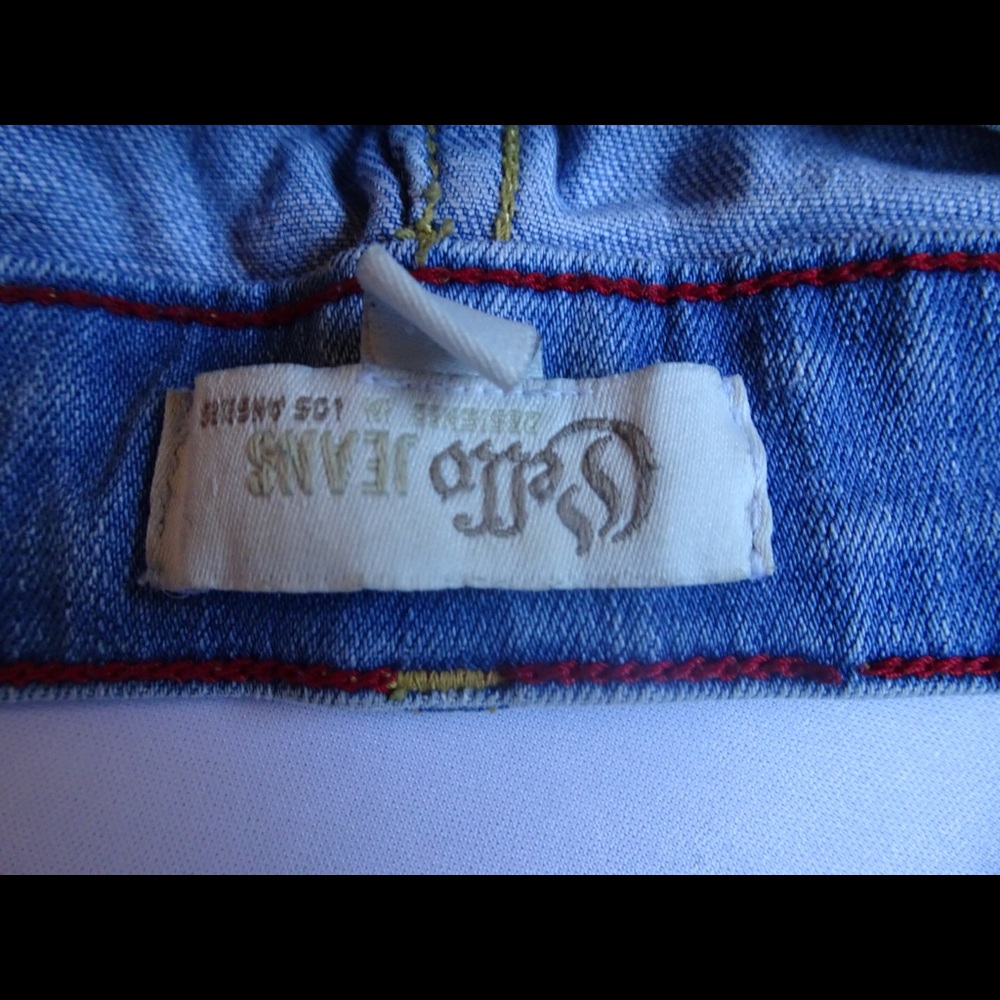 Distressed jeans